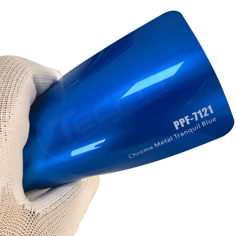 PPF-7121 Chrome Metal Tranquil Blue Color Paint Protection Film dla samochodów