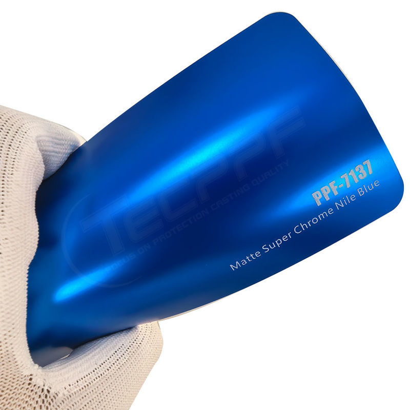 PPF-7137 Mat Super Chrome Nile Blue Color Film Ochronny Farby Do Zarysowania Samochodu